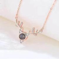 母亲节实用礼物送妈妈女朋友婆婆有意义生日礼物女生闺蜜情侣项链 单品(无礼盒) 一鹿有你