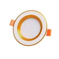 筒灯嵌入式家用客厅吊顶射灯天花灯8公分led筒灯过道5w三色洞灯 家用款 金色2.5寸5W白光