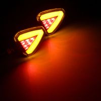 摩托车转向灯踏板车电动车改装12VLED转向灯越野车大排量转弯灯 036三角转灯(一对)