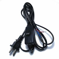 。带插头调光旋钮电源线白炽灯泡线学生台灯调节按钮开关调光器 1.8米黑色303普通开关线