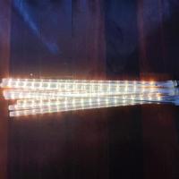 LED流星雨灯流星灯挂树上的装饰灯七彩户外防水景观庭院彩灯树灯 暖白贴片30cmx8根 间距0.4米