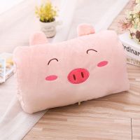 角落生物暖手抱枕冬天毛绒可爱懒人手捂学生捂手枕送女生生日礼物 粉猪长手捂(18*28cm小号 均码