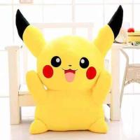 皮卡丘公仔毛绒玩具生日礼物大玩偶比卡丘睡觉抱枕可爱布娃娃女生 皮卡丘经典款[无毛衣款] 70厘米/送挂件