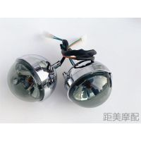 电动车小龟王灯具总成全套车灯前照明大灯 前后转向灯 后刹车尾灯 前转向灯(熏黑)