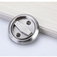 304不锈钢隐形拉环室内背影墙门锁明装单面双面暗拉手厂家直销 拉丝钢 单拉环