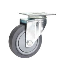 3寸万向轮重型小板车手推车轮子5寸拖车拉车静音脚轮橡胶刹车轮 3寸（直径75mm） 单轮（不带支架）