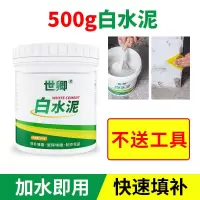 水泥膏白水泥高强度防水快干水泥砂浆地面修补填缝胶速干堵漏王 [体验款]白水泥500克-不送工具