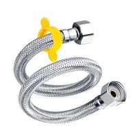 九牧王304不锈钢金属冷热进水软管水管马桶热水器高压防爆4分家用 30cm[带扳手]