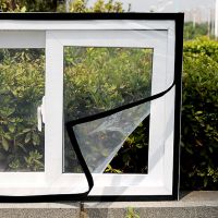 窗户防风保暖膜防风神器保暖窗帘门窗密封条保温膜防寒封窗塑料布 自制加厚高透[送黑贴] 60*120cm