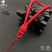 粗款手腕绳子文玩把件挂绳diy手工编织菠萝扣细手把件挂绳子批发 红色 ys-H5细款买二送一/五送五