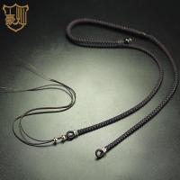 天珠挂绳横穿挂脖锁骨手工编织男士女款项链绳子西藏饰品玉吊坠 简约14.8元