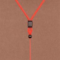 黑檀木手工编织吊坠绳玉坠翡翠玉佩项链挂绳玉石配绳貔貅挂件绳子 红色