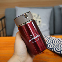 韩版304不锈钢保温杯男学生便携迷你女士水杯个性小巧简约茶杯子 707红色-230ml-带茶网