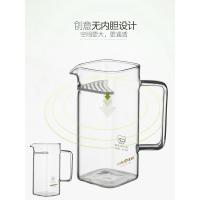金灶GO-35茶水分离杯玻璃茶杯带把过滤办公室玻璃杯绿茶公道杯