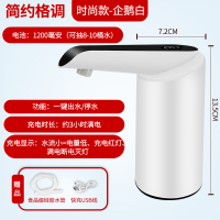 桶装水压水器抽水家用饮水机水泵吸水器电动大桶抽水器小型出水器 企鹅白+一键大出水