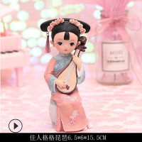 新年小女孩生日礼物宫廷风格格桌面树脂装饰治愈系摆件少女心ins 伊人琵琶格格