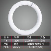 飞利浦环形灯管吸顶灯T5圆灯芯TL5C/TLE22W/32W/40W节能LED超亮T8 T8-22W白光(外直径210m