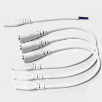 欧普T5灯管一体化LED灯支架全套1.2米家用灯带长条节能日光灯03米 [众系列可用]3根转接头+ 1根电源线 其它 白