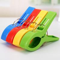 大号夹被子的大夹子晾晒棉被子衣服床单被罩阳台强力塑料防风被夹 4只 大号被夹