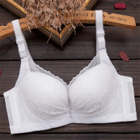 夏季白色内衣女文胸聚拢薄款有钢圈收副乳性感小胸罩少女学生上托 白色001薄款 70A/32