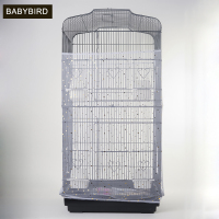 方笼防溅纱网 防尘布 笼衣 防羽粉 防撒笼罩 鹦鹉笼衣 鸟笼罩子 方笼星月防溅纱网(黑)