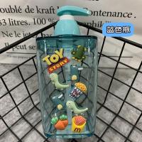 怪兽大学少女卡通按压瓶洗液瓶分装瓶空瓶洗面奶洗发液洗手液瓶器 西瓜红