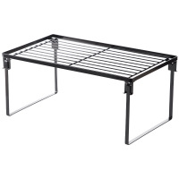 居家家可叠加铁艺厨房置物架橱柜沥水碗碟架厨具收纳架调味品架子 黑色