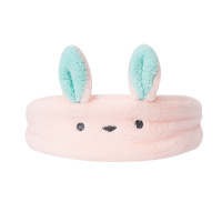 名创优品柔软小动物弹力束发带miniso可爱洗脸洗漱敷面膜头套发箍 兔子