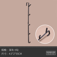 包包收纳神器悬挂式衣柜省空间架子家用卧室挂包置物架宿舍收纳袋 深灰-5钩门后款 多规格可选