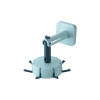 七爪挂钩厨房收纳神器置物架免钉挂杆勺子铲子挂架壁挂炒菜厨具 蓝色】旋转7爪挂钩