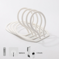 挂帽子收纳神器家用墙壁整理壁挂式架子挂钩门后包包置物架多功能 悬挂式帽子架-4个装[赠墙壁挂钩,门后挂钩]