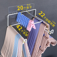 放衣架收纳神器阳台整理架晾衣架收纳架免打孔挂衣架壁挂墙上挂钩 壁挂款[可收纳约85个衣架+20个夹子] 1个