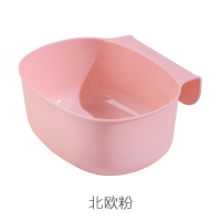 日本挂式厨余垃圾桶垃圾分类厨房橱柜门壁挂式家用北欧杂物收纳盒 1只北欧粉