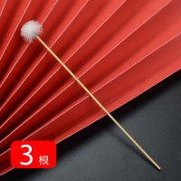 竹柄鹅毛棒采耳工具掏耳神器挖耳朵清洁工具木柄专业打掏耳朵毛毛 细挑竹柄鹅毛（3支）+送收纳管