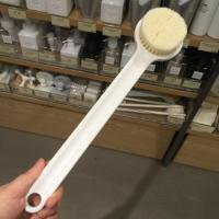 日本原装MUJI无印良品洗澡刷长柄沐浴刷搓背刷后背搓澡神器 白色一只装