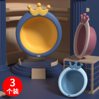 海豚星3个装婴儿洗脸盆初新生儿童用品洗屁P家用女宝宝男小孩盆子 皇冠脸盆3个装【功能区分使用】