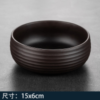 特大号陶瓷铜钱草水培花盆水仙花睡莲碗莲无孔金钱清仓水养多肉 15cm紫砂螺纹茶洗-特惠价 中等