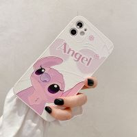 史迪仔iPhone11手机壳苹果12pro max保护套x/xr/xs外壳7p/8plus [包边 粉底史迪仔] 11p