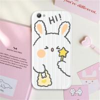 vivoY53手机壳 可爱少女款保护套超薄卡通行李箱防摔外壳时尚轻便 魔法兔-单壳