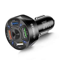 车载MP3播放器多功能蓝牙接收器音乐U盘汽车用品点烟器充电器快充 7A 快充版黑色(不带蓝牙U盘) 单充头[不带线]
