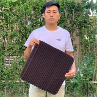 【暴晒不烫】汽车坐垫四季通用全套亚麻汽车坐垫单片三件套座椅垫 永恒黑色 1个方垫