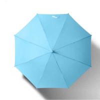 比鲁斯晴雨伞半自动黑胶防晒儿童雨伞滑轮圆角安全亲子伞小学 蓝色(中号)普通无黑胶