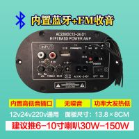 家用内置蓝牙大功率音箱功放板12v24v220v通用重低音炮车载主响板 D1蓝牙椭圆6-10寸