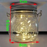 太阳能小夜灯户外防水庭院灯花园草坪灯阳台装饰裂纹玻璃挂灯树灯 暖光 单只装 太阳能小胖子瓶灯