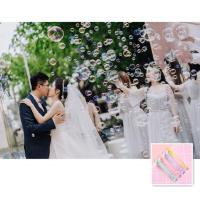婚礼派对新娘伴娘姐妹闺蜜ins风自拍户外创意手持结婚拍照小道具 迷你泡泡棒10支