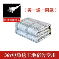 36伏电热毯工地单人USB插头三十六伏5V36V电褥子加厚除湿防水防潮 36伏电热毯/普通两孔插头 长1.5米宽0.7米