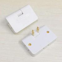 扁插头超薄一转三转换器夹缝靠墙电视柜大功率转接头折叠插座插排 普通版(只有白色)20%的顾客购买 1个装