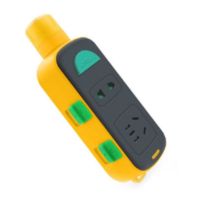 安全锁扣防脱拉不脱接线板家用高空工地装修无线大功率插排插线板 [10A/2500W ]7孔2锁 无电源线 加厚铜片[需