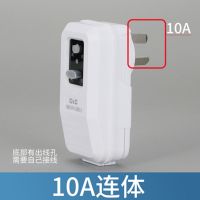 上海德力西开关热水器热保漏电保护断电插头10A16A家用防漏电插头 10A连体