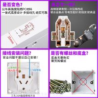 公牛明线三孔插座家用墙壁大功率3孔16A电热水器明装空调专用插座